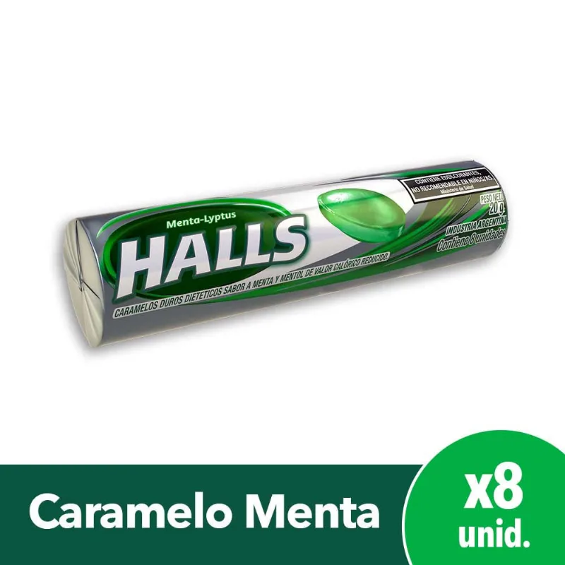 Caram Halls Free Menta Caramelos Halls Free Menta 20g