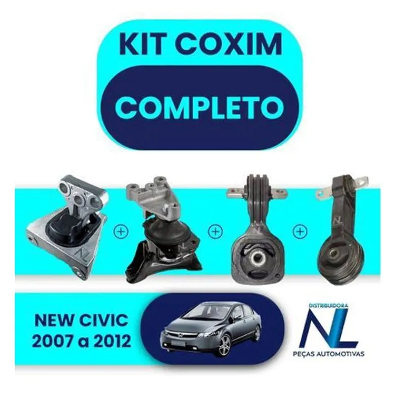 Kit Completo Coxim Motor Câmbio Honda New Civic 2007 A 2012