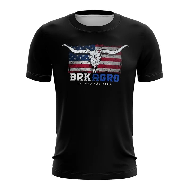 Camiseta Agro Brk O Agro não Para Texas com Proteção Solar UV50+ G1
