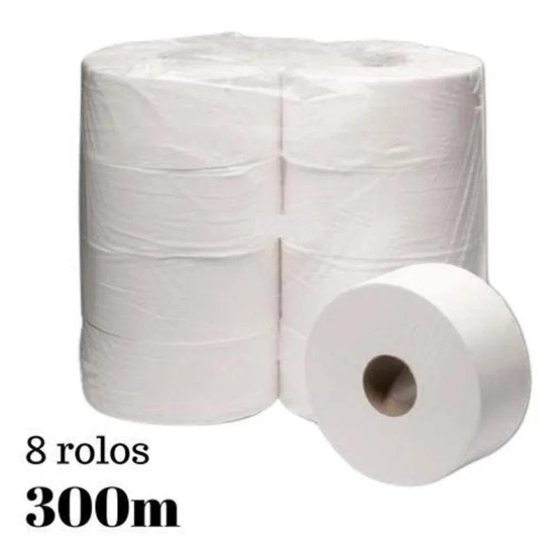 Papel Higiênico Institucional 8 Rolão Branco Aprox. 300m