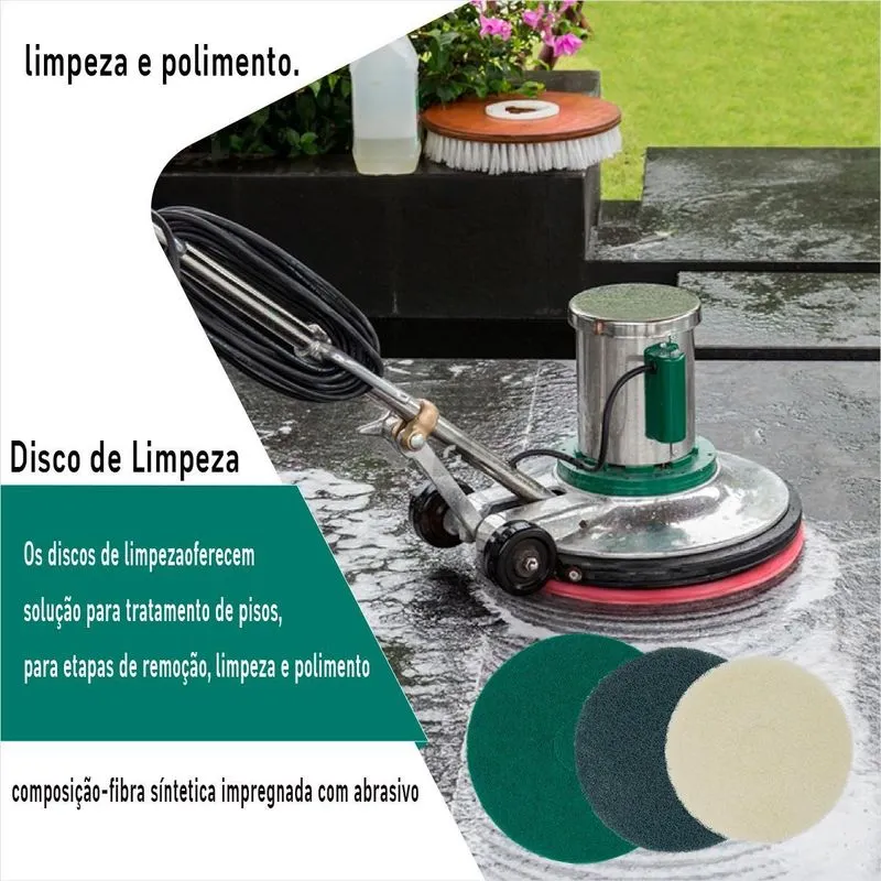 Disco Preto 510mm Removedor Scoth-brite Tratamento De Pisos