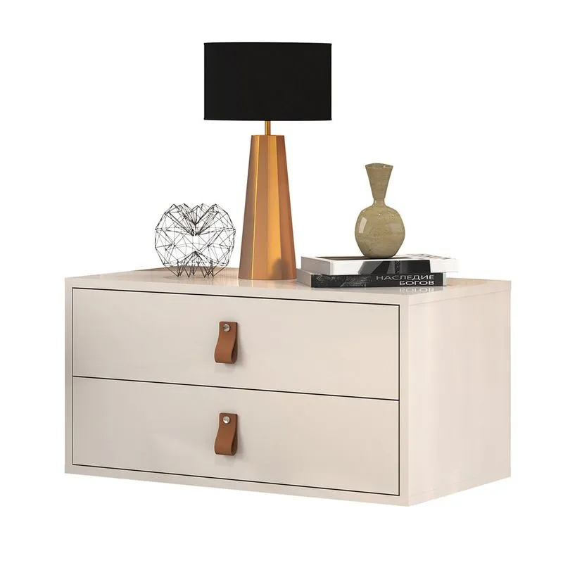 Unic 60cm: Criado Suspenso Cor Off White