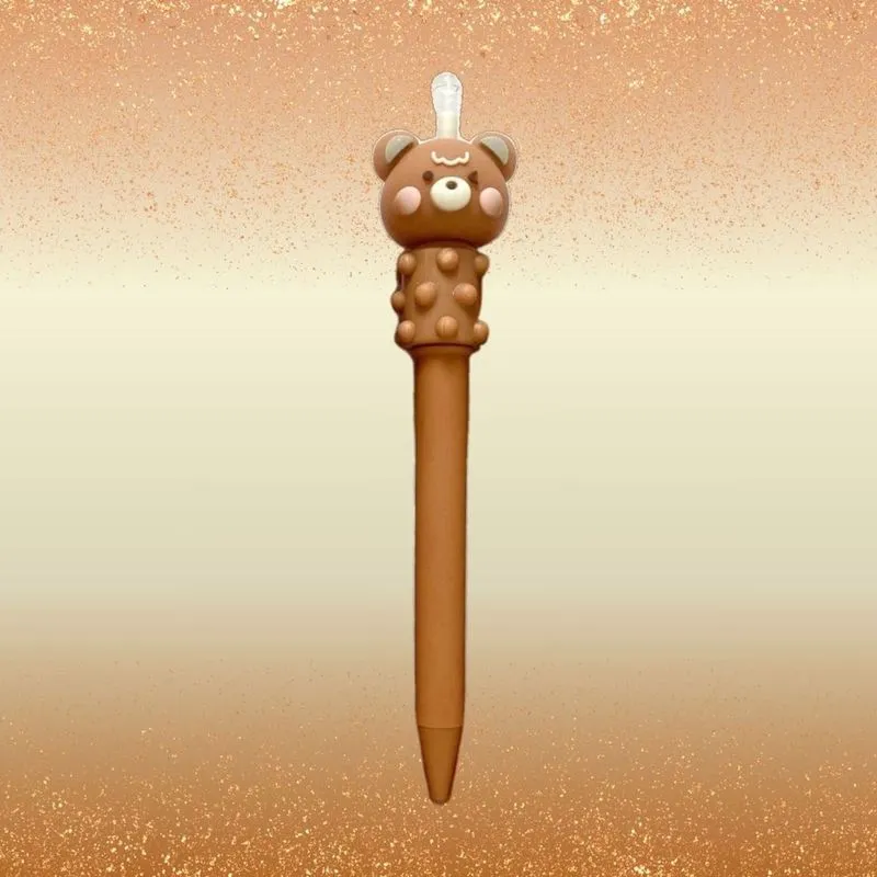 Lapiseira Escolar 2.0mm Kawaii Ursinho Anti-Stress Massageadora Decorada Unidade