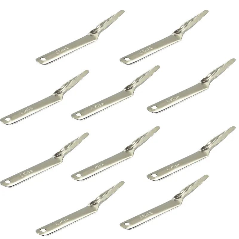 Kit 10 Extratores de Grampos Espátula Zincado - Cavia
