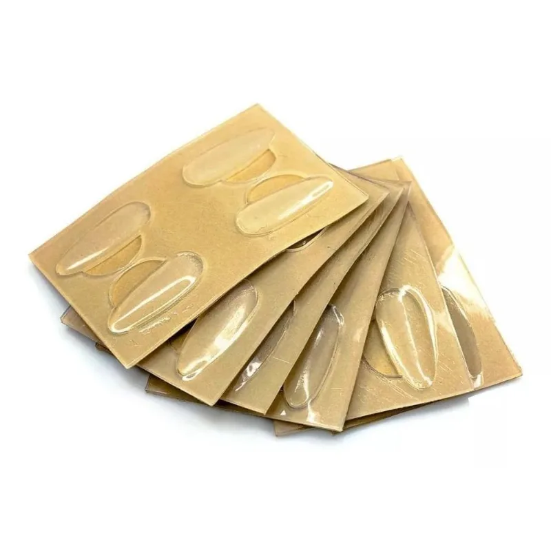 Plaqueta Adesiva Silicone Óculos Gota Fosca - 20 Pares