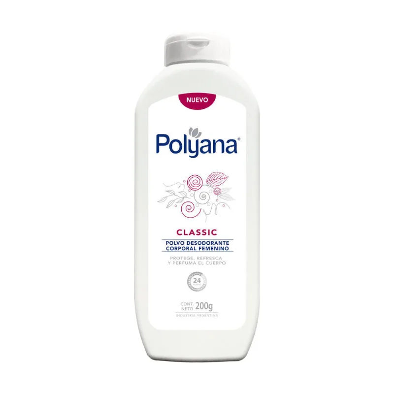 Talco corporal fememino Polyana 200 g.