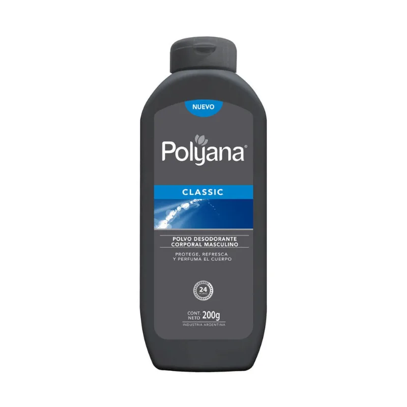 Talco corporal masculino Polyana 200 g.