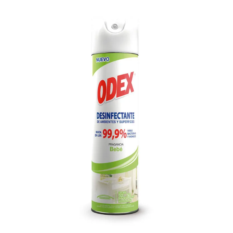 Desinfectante ambiente bebé aerosol Odex 360 cc.