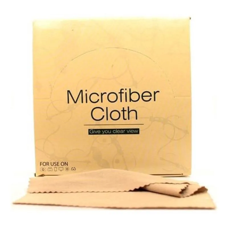 Kit 100 Flanela Microfibra Macia Limpeza Lente Óculos Ótica