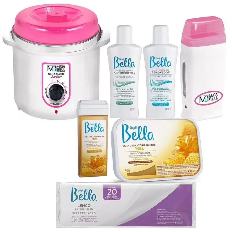 Kit Para Depilação Com Cera Quente Rolon E Termocera 400g