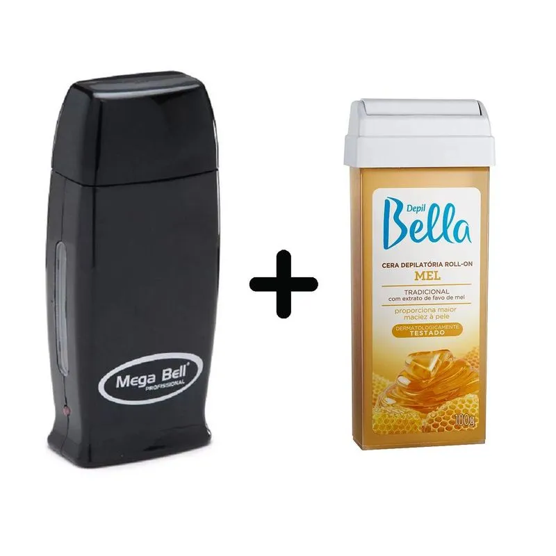 Depilador Elétrico Depilação Mega Bell + 1 Cera Depil Bella