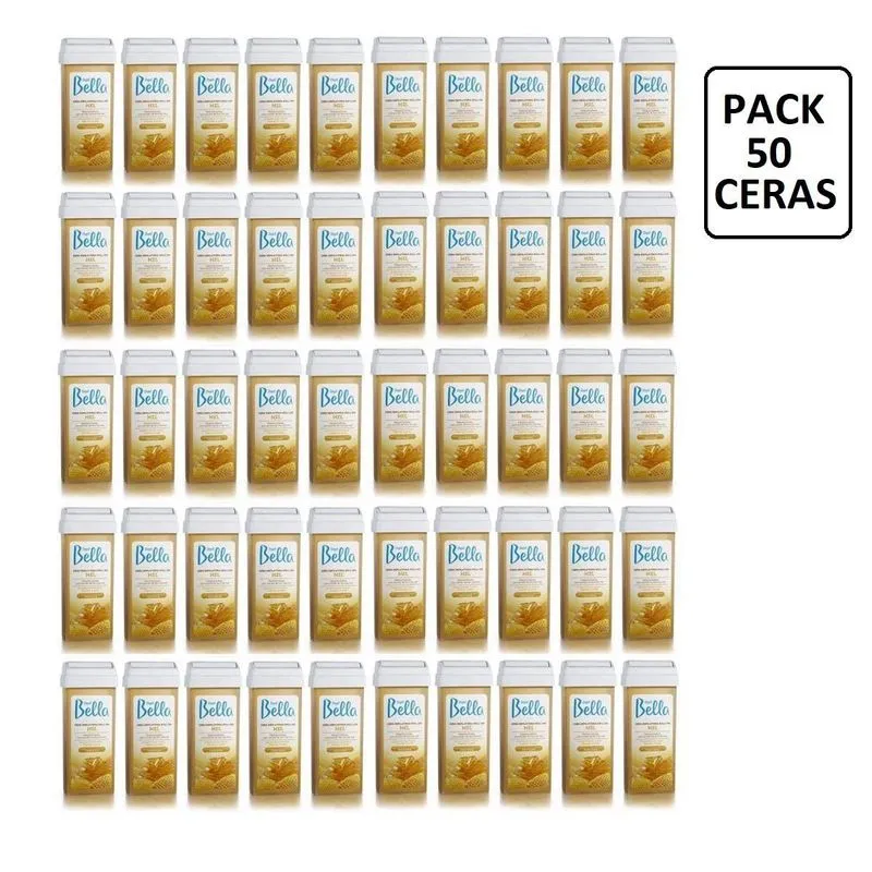 Kit 50 Refil Cera Roll-On 100G Depilação - Depil Bella
