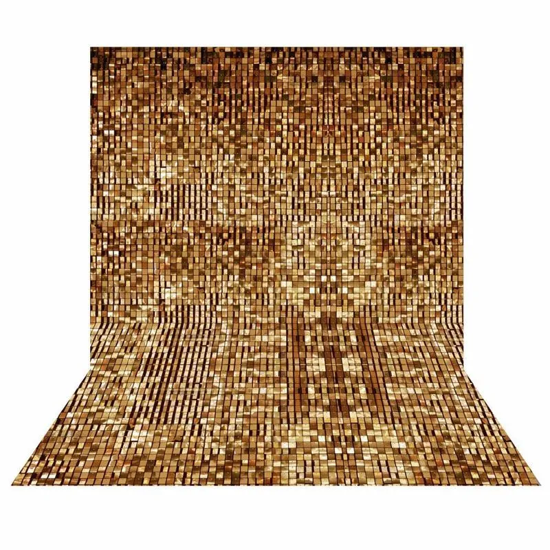 Fundo Fotográfico Textura Dourado Em Tecido 2,20m X1,50m