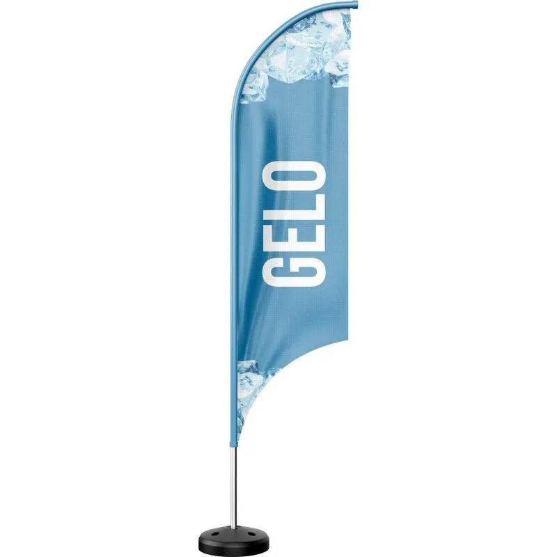 Wind Banner Grande Kit Completo Dupla Face Vários Modelos