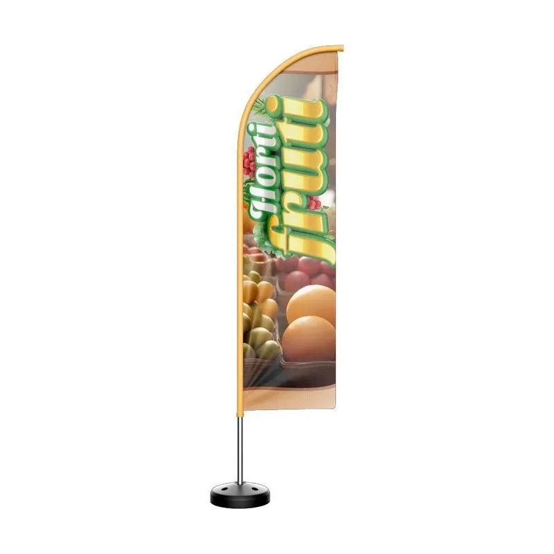 Wind Banner Kit Completo Horti Fruti Dupla Face