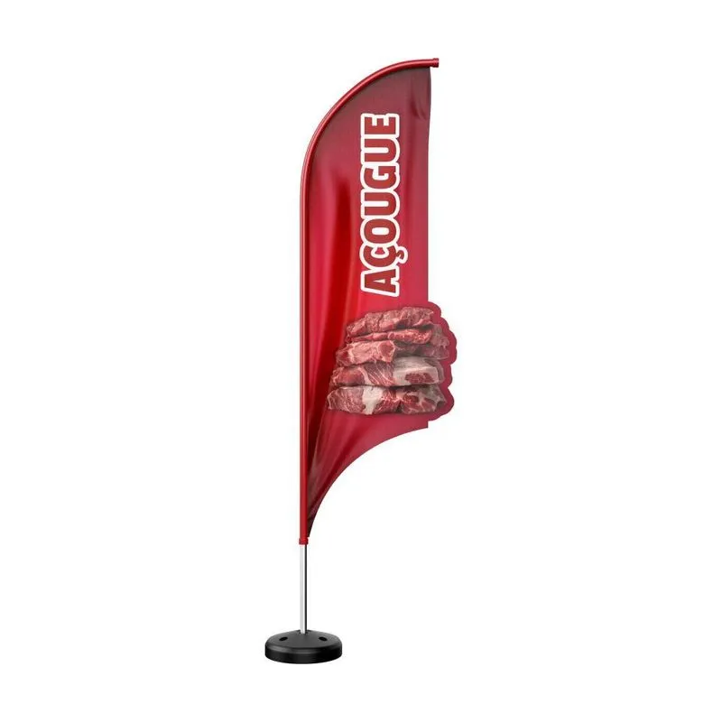 Wind Banner 3d Kit Completo Dupla Face Modelo Vela Temas