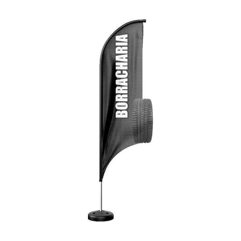 Wind Banner 3d Kit Completo Dupla Face Modelo Vela Temas