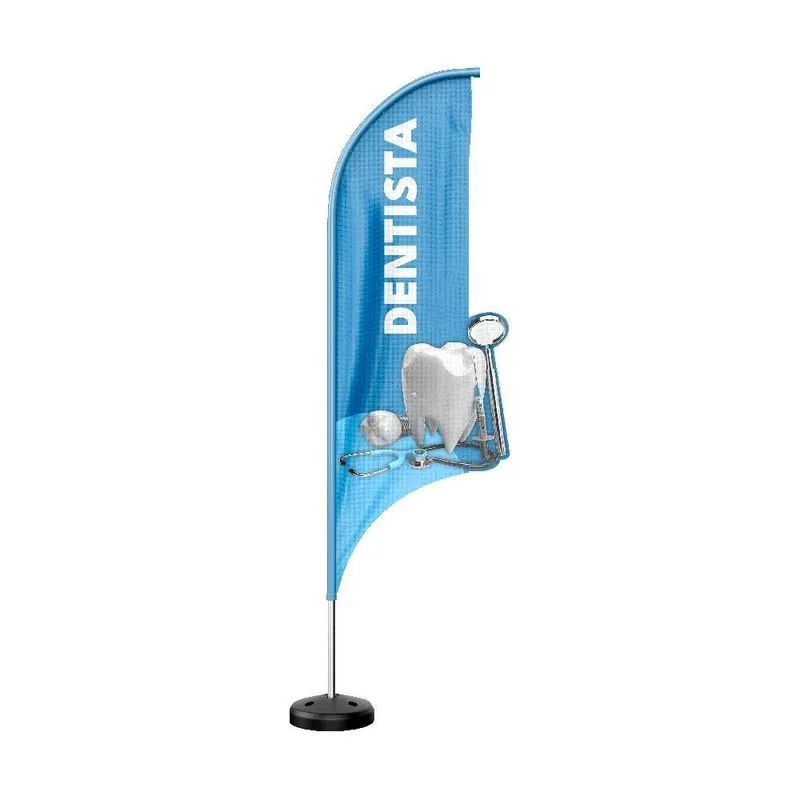 Wind Banner 3d Kit Completo Dupla Face Modelo Vela Temas