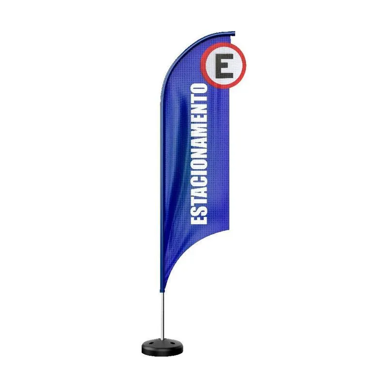 Wind Banner 3d Kit Completo Dupla Face Modelo Vela Temas