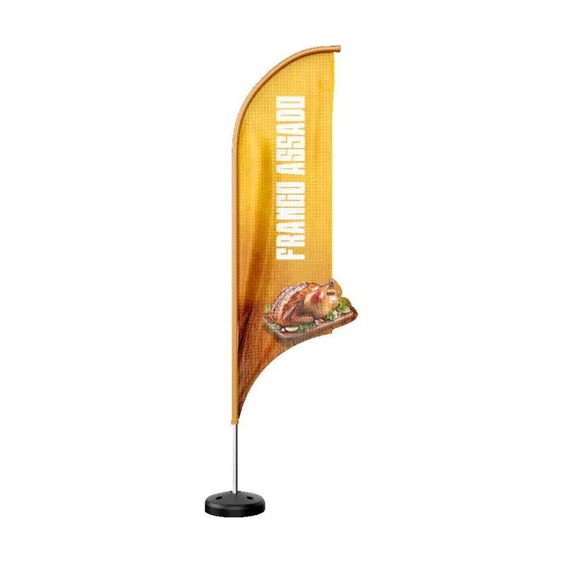 Wind Banner 3d Kit Completo Dupla Face Modelo Vela Temas