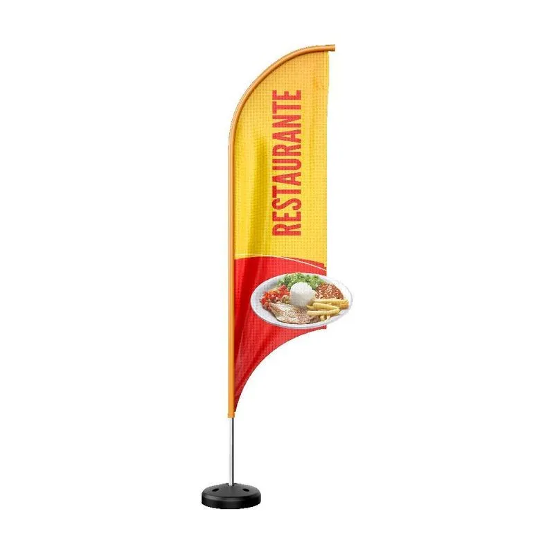 Wind Banner 3d Kit Completo Dupla Face Modelo Vela Temas