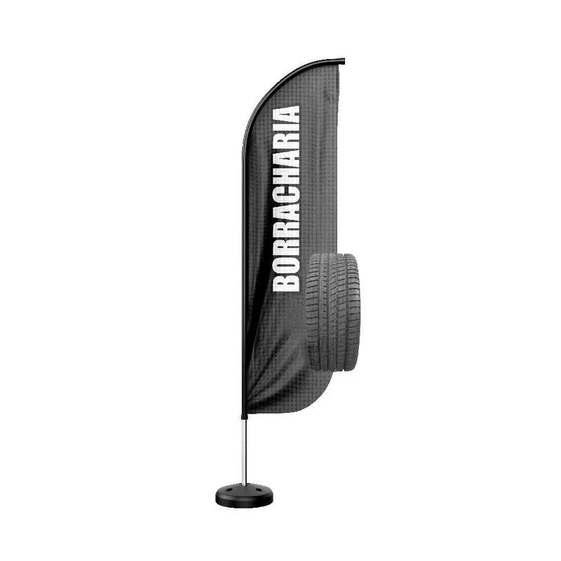 Wind Banner 3d Kit Completo Dupla Face Modelo Pena Temas