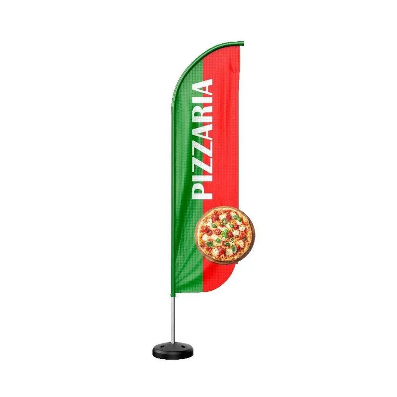 Wind Banner 3d Kit Completo Dupla Face Modelo Pena Temas