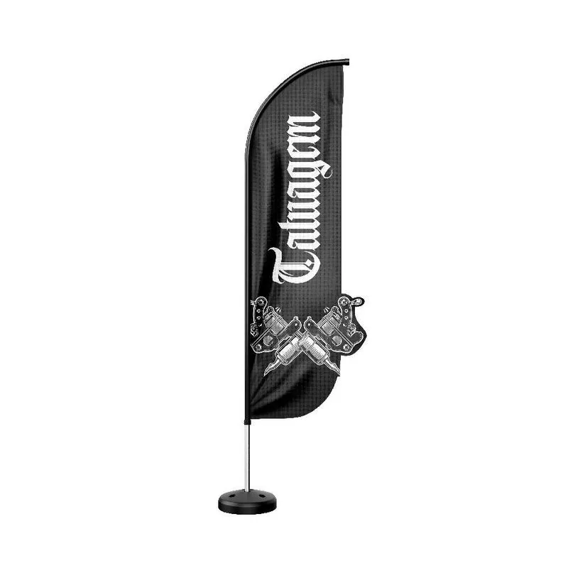 Wind Banner 3d Kit Completo Dupla Face Modelo Pena Temas
