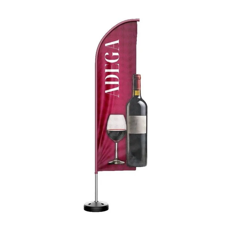 Wind Banner 3d Kit Completo Faca Dupla Face Vários Temas