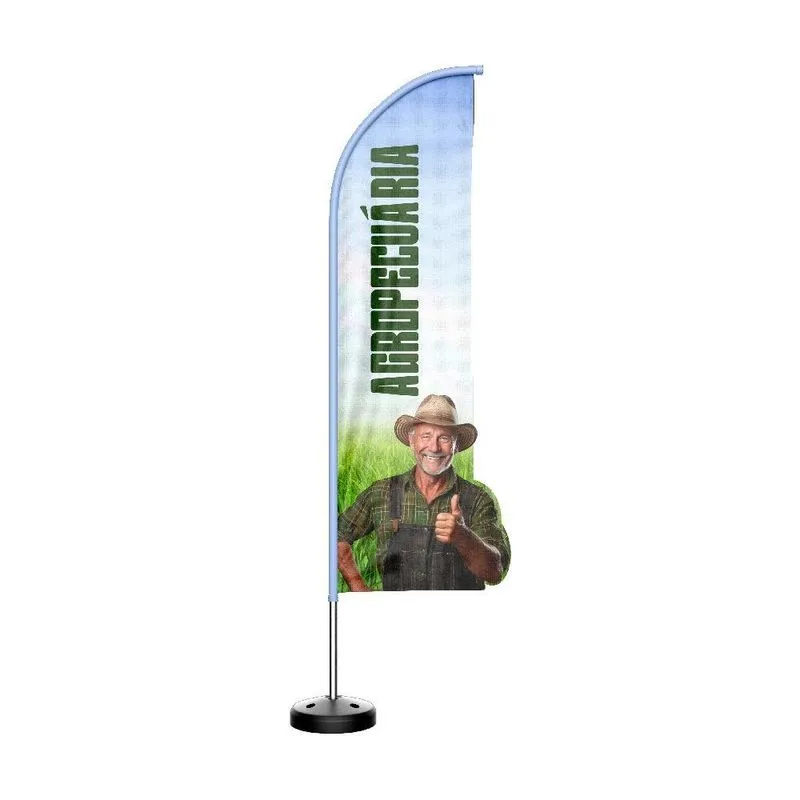 Wind Banner 3d Kit Completo Faca Dupla Face Vários Temas