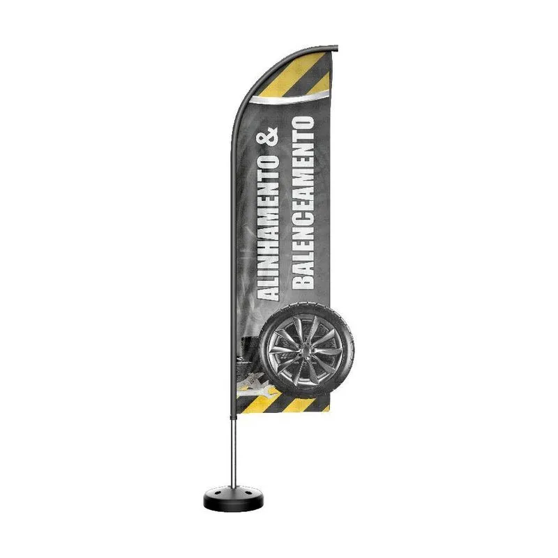 Wind Banner 3d Kit Completo Faca Dupla Face Vários Temas