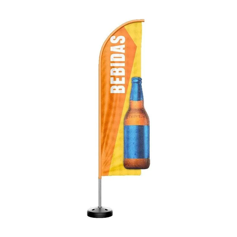 Wind Banner 3d Kit Completo Faca Dupla Face Vários Temas