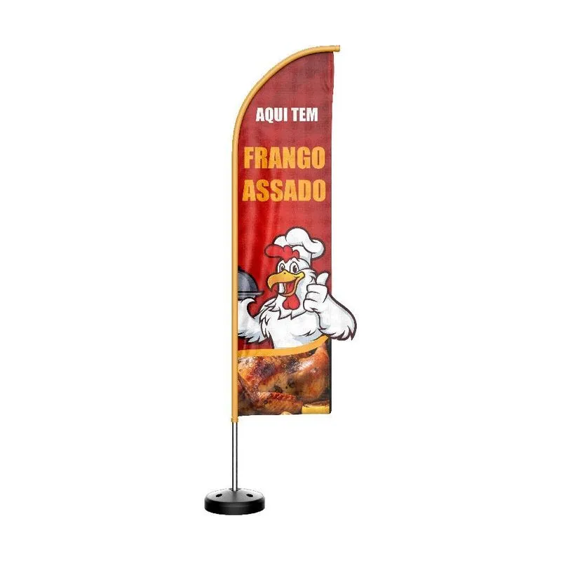 Wind Banner 3d Kit Completo Faca Dupla Face Vários Temas