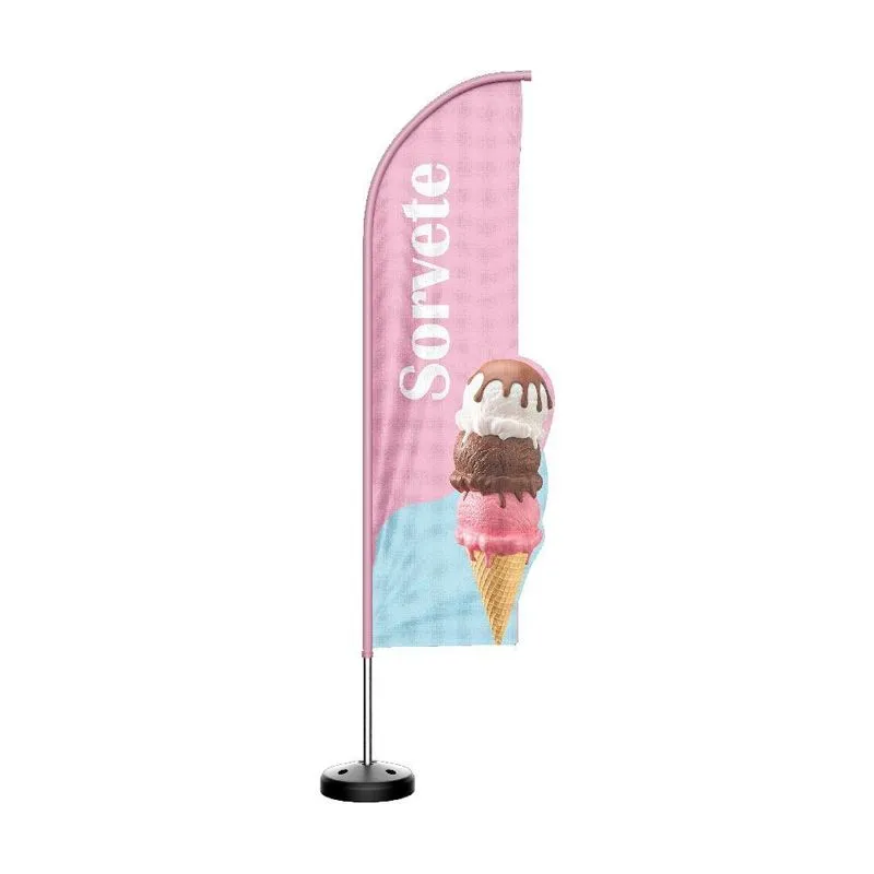 Wind Banner 3d Kit Completo Faca Dupla Face Vários Temas