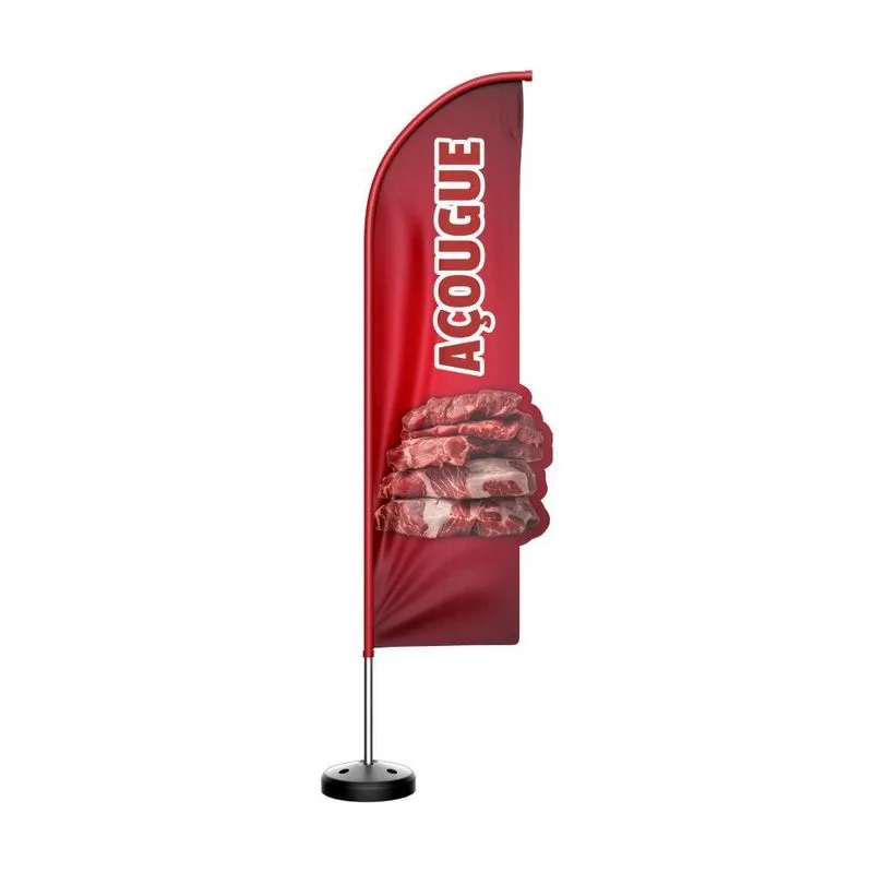 Wind Banner 3d Kit Completo Açougue Dupla Face Modelos