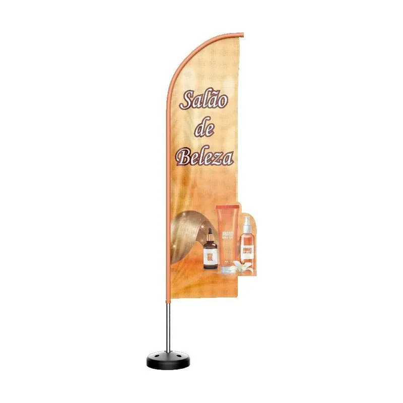 Wind Banner 3d Kit Completo Salão De Beleza Dupla Face