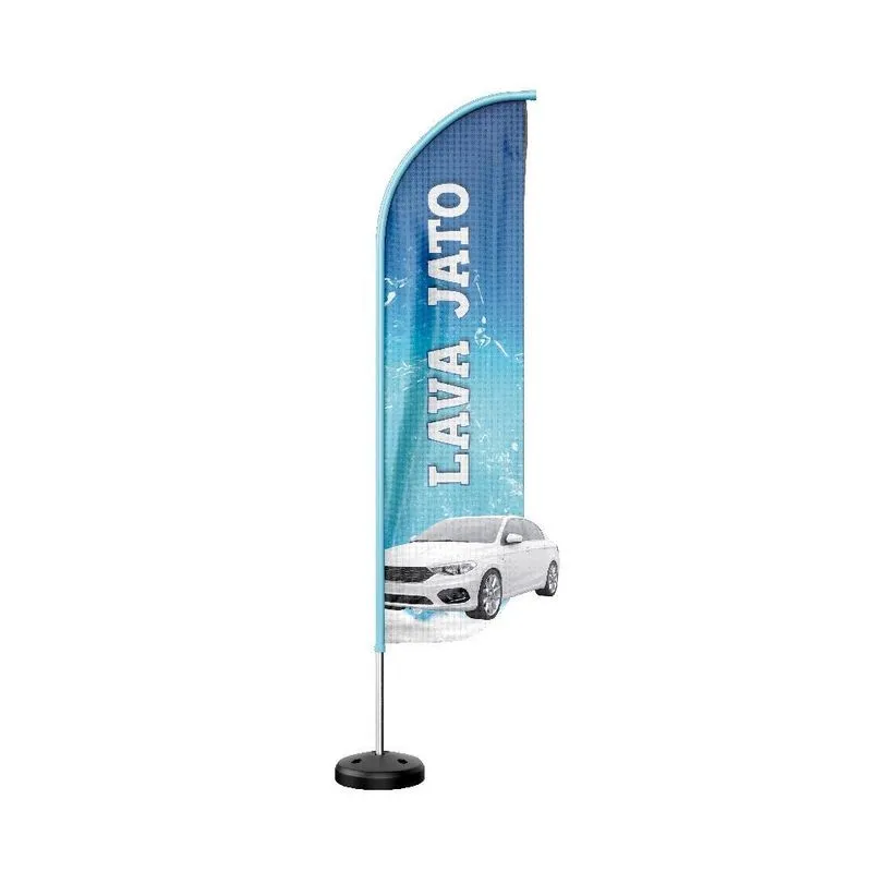 Wind Banner 3d Kit Completo Lava Jato Dupla Face
