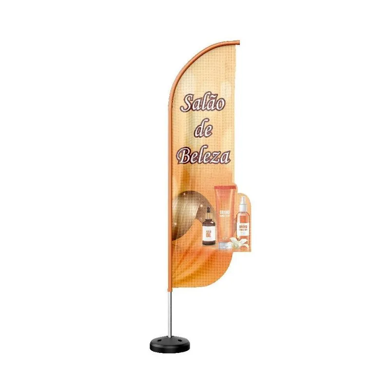 Wind Banner 3d Kit Completo Salão De Beleza Dupla Face