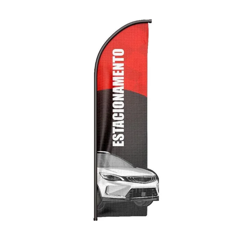 Wind Banner 3d Estacionamento Dupla Face Somente Tecido