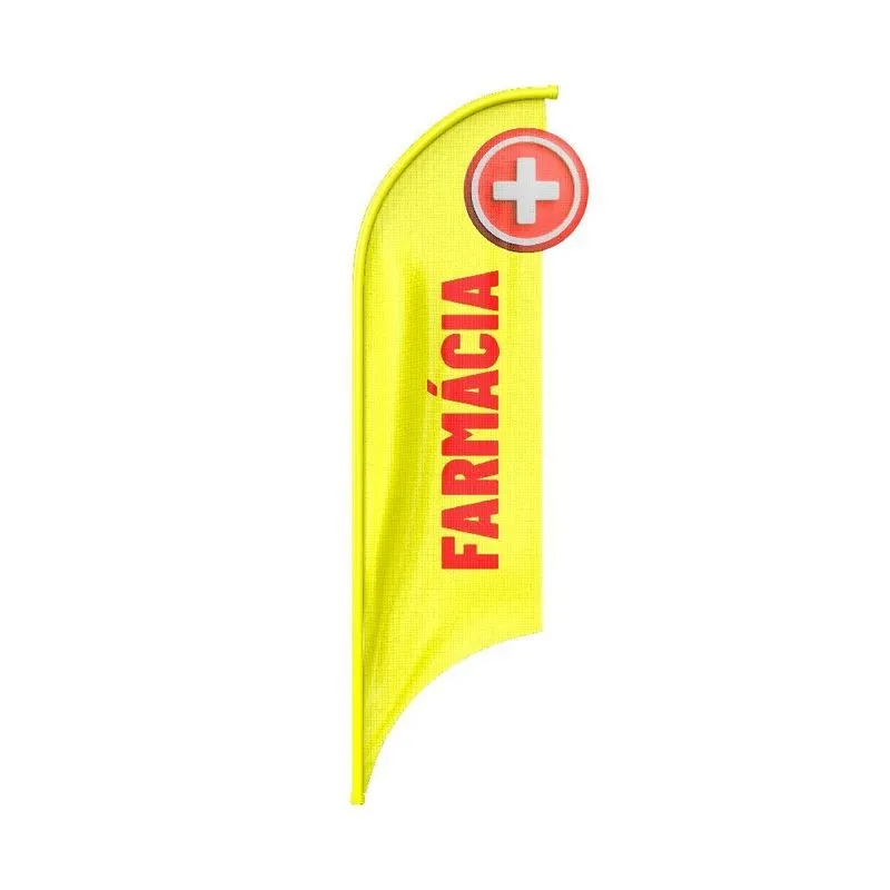 Wind Banner 3d Farmácia Dupla Face Somente Tecido Tamanho