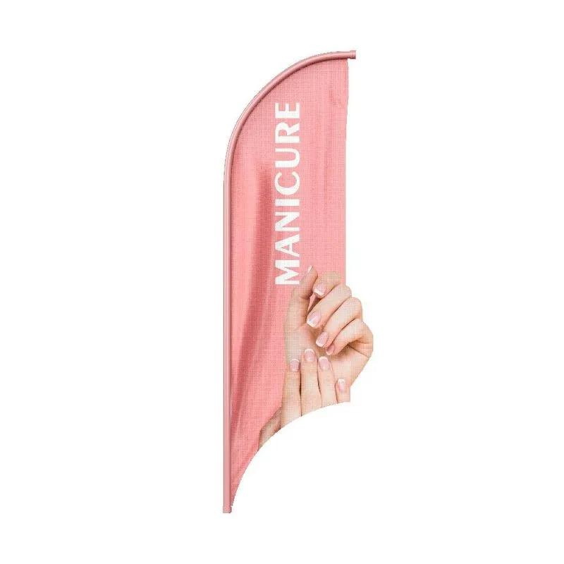 Wind Banner 3d Manicure Dupla Face Somente Tecido 170x70cm
