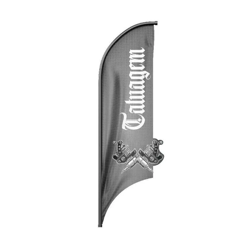 Wind Banner 3d Tatuagem Dupla Face Somente Tecido 170x70cm