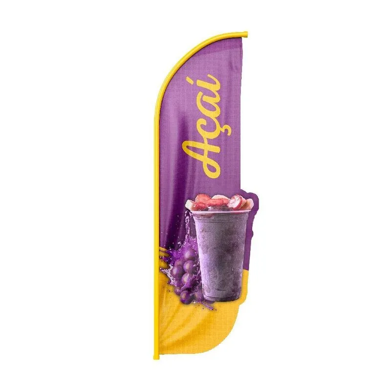 Wind Banner 3d Pena Dupla Face Somente Tecido 170x70cm