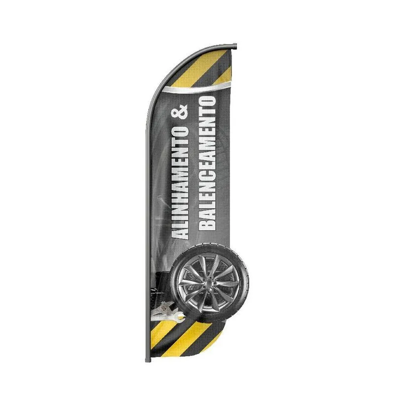 Wind Banner 3d Pena Dupla Face Somente Tecido 170x70cm