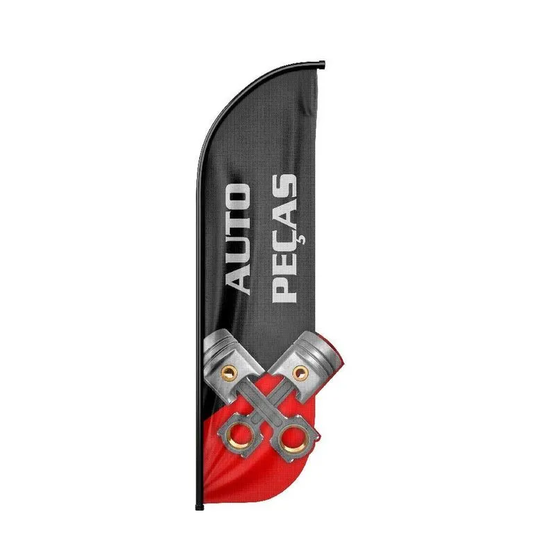 Wind Banner 3d Pena Dupla Face Somente Tecido 170x70cm