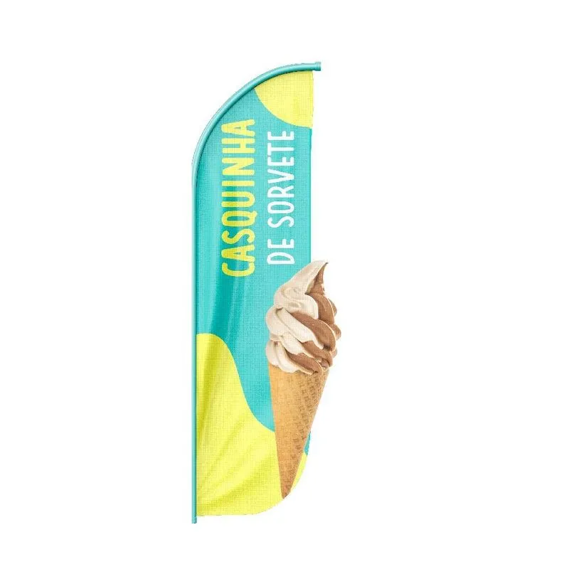 Wind Banner 3d Pena Dupla Face Somente Tecido 170x70cm