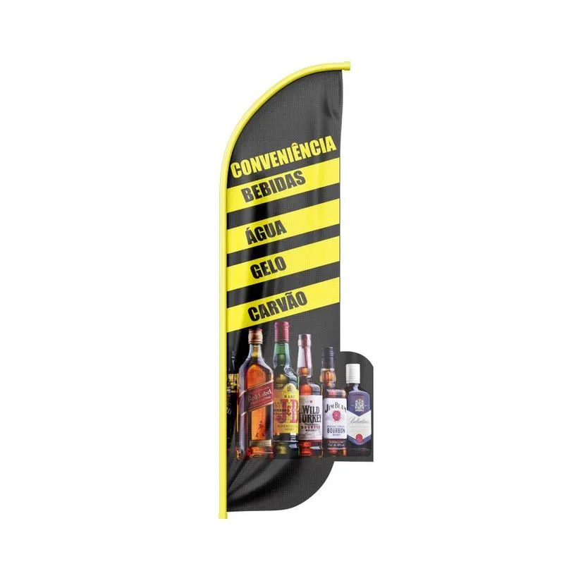 Wind Banner 3d Pena Dupla Face Somente Tecido 170x70cm