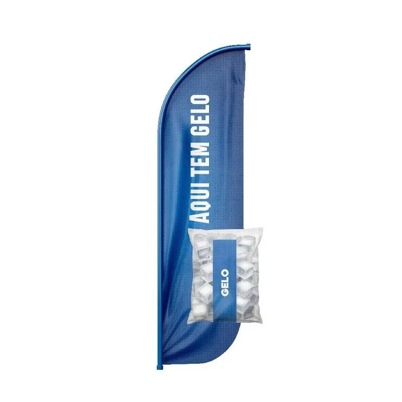 Wind Banner 3d Pena Dupla Face Somente Tecido 170x70cm