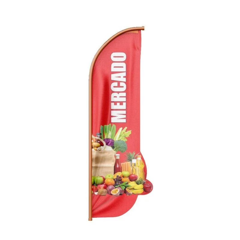 Wind Banner 3d Pena Dupla Face Somente Tecido 170x70cm