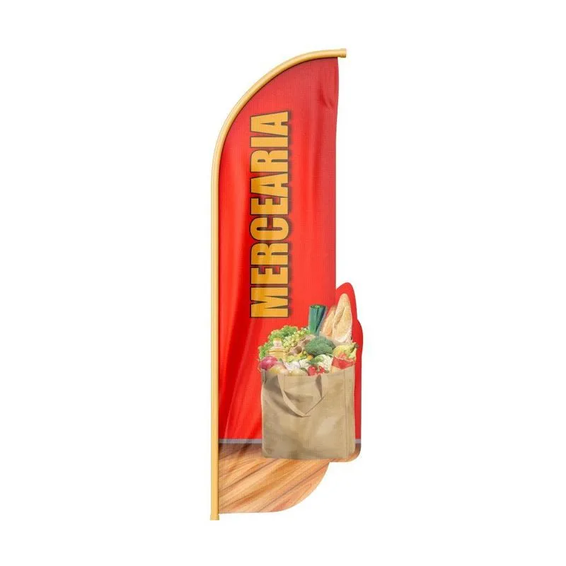 Wind Banner 3d Pena Dupla Face Somente Tecido 170x70cm